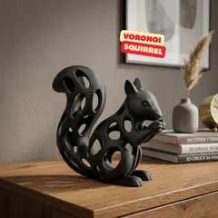 VORONOI SQUIRREL SCULPTURE / HOMEDECOR / MODERN DECOR / GOTHIC DECOR