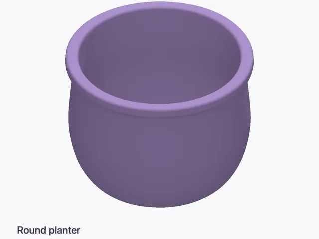 Round Planter 150 mm | Waves & Dunes