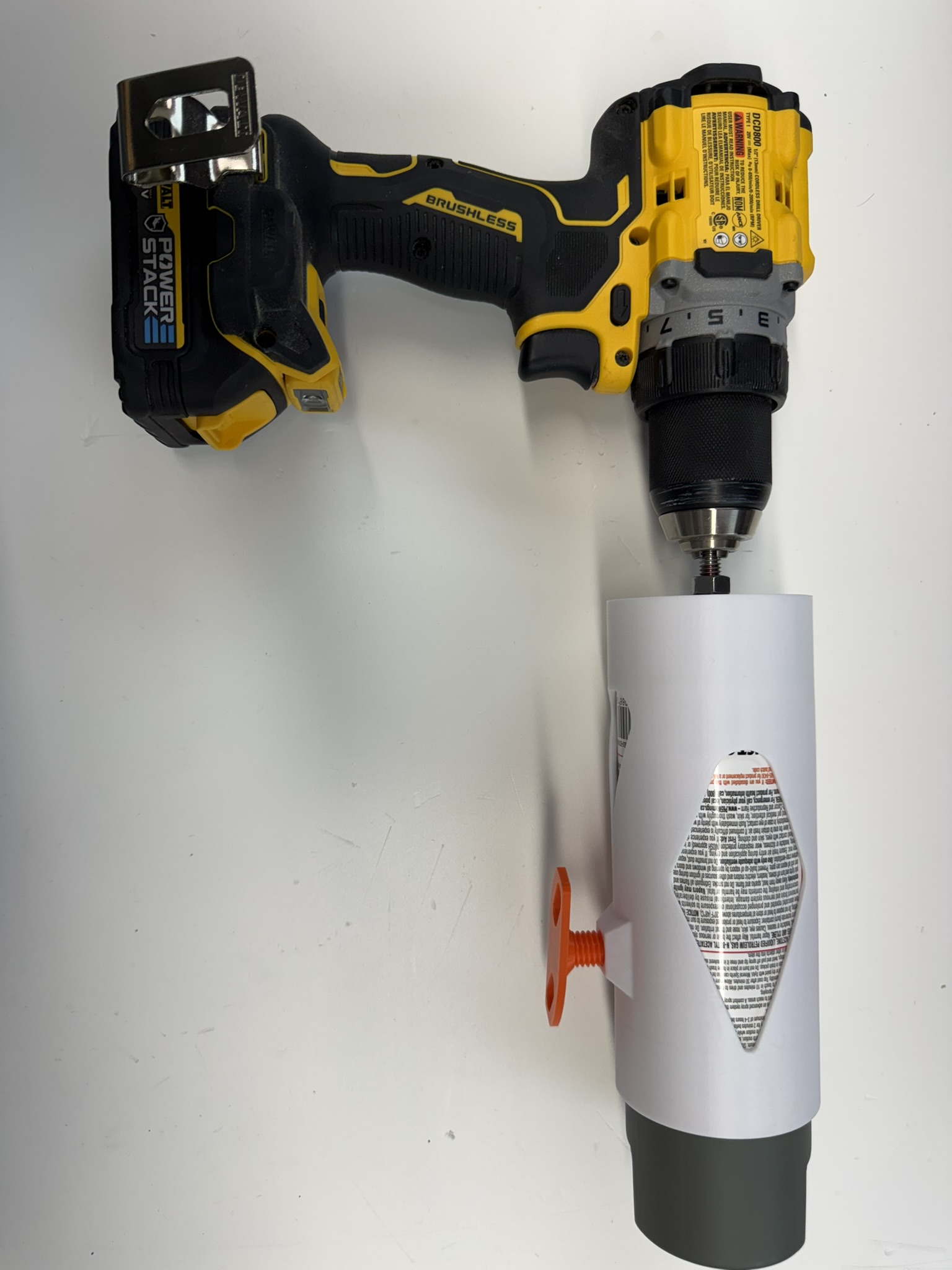 Spray paint can mixer - shake those aerosol rattle cans easily!