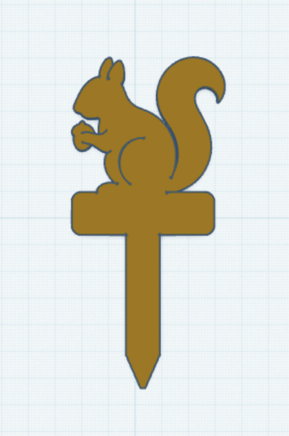 Squirrel Plant Marker