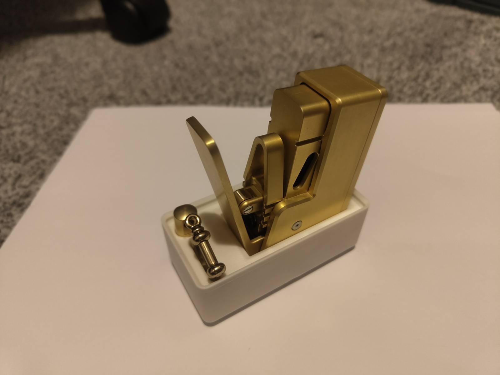 Gridfinity Oceanus Brass Stapler Tray