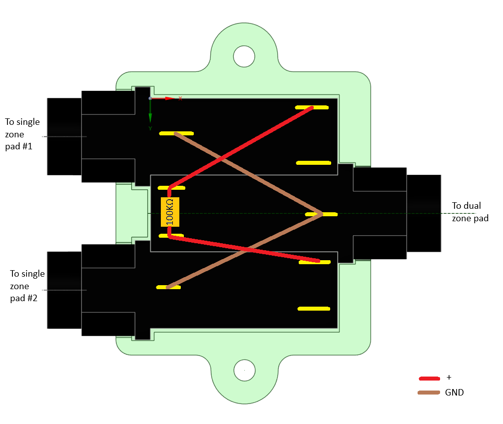 Miniatura 2 do modelo 3D E-drum splitter box