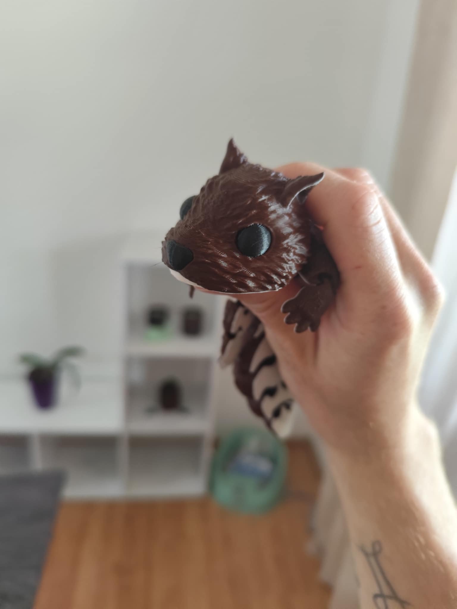 Cute Flexi Squirrel 3D model