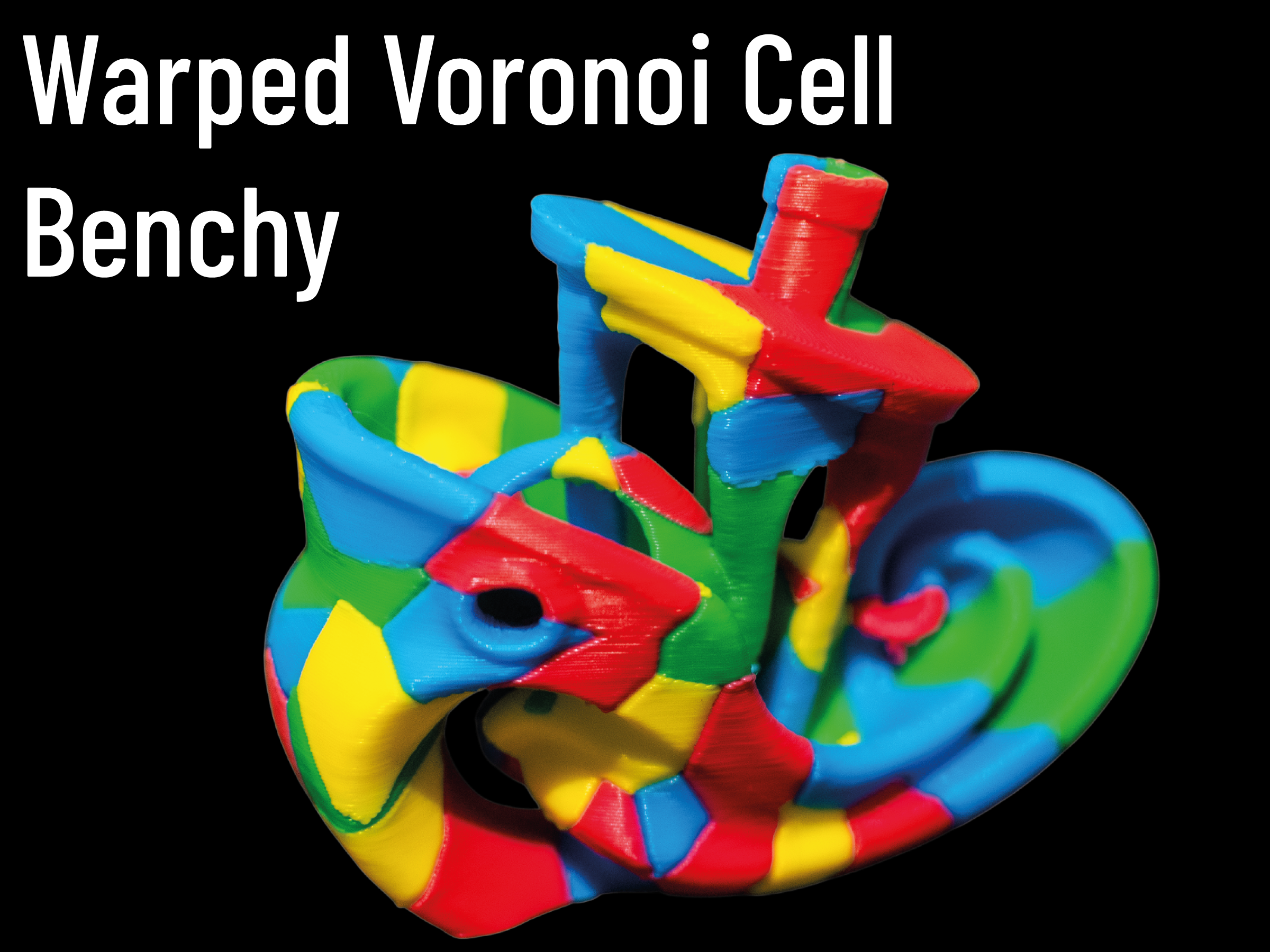 Warped Voronoi Cell Benchy