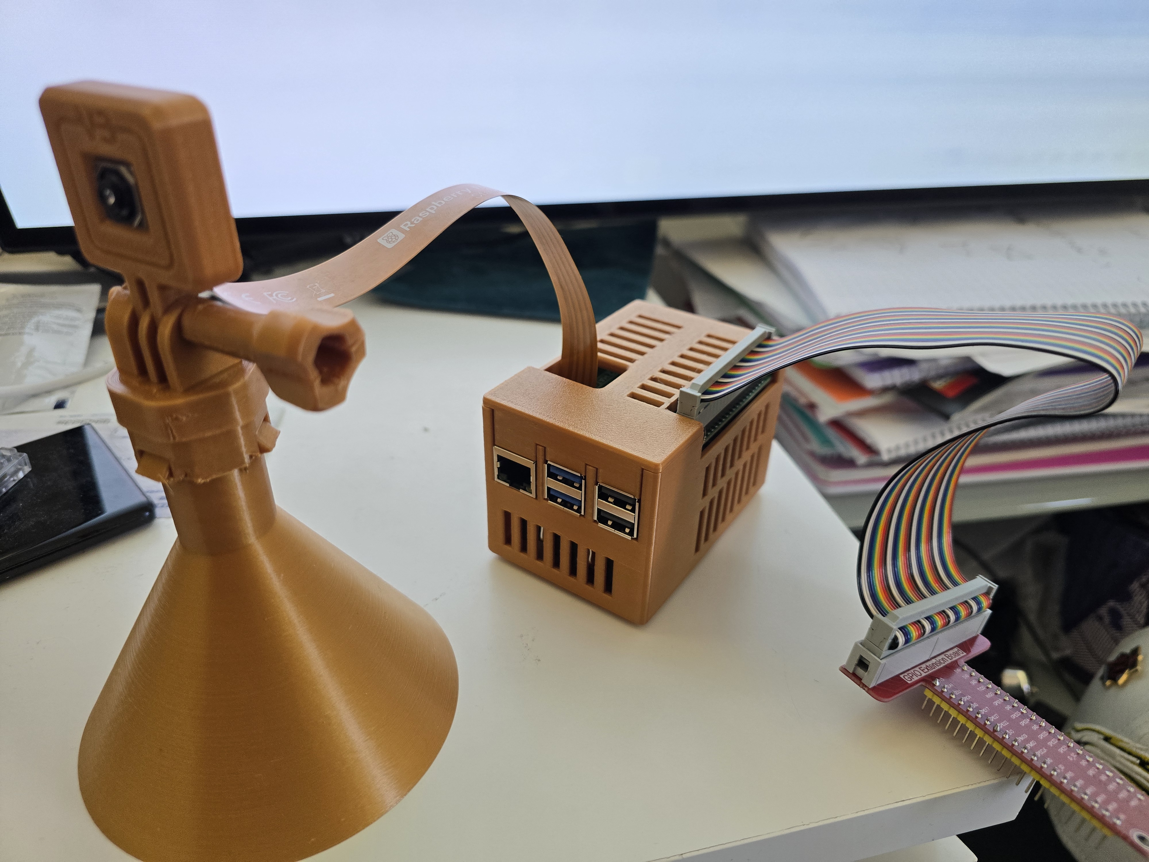 Case for Raspberry Pi 5 with Geekworm/Suptronics X1200 UPS HAT and M.2 HAT+ with GPIO and Pi Camera Access  - Mountable/Standalone