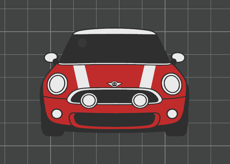 Car Keychain - Mini Cooper (2007)