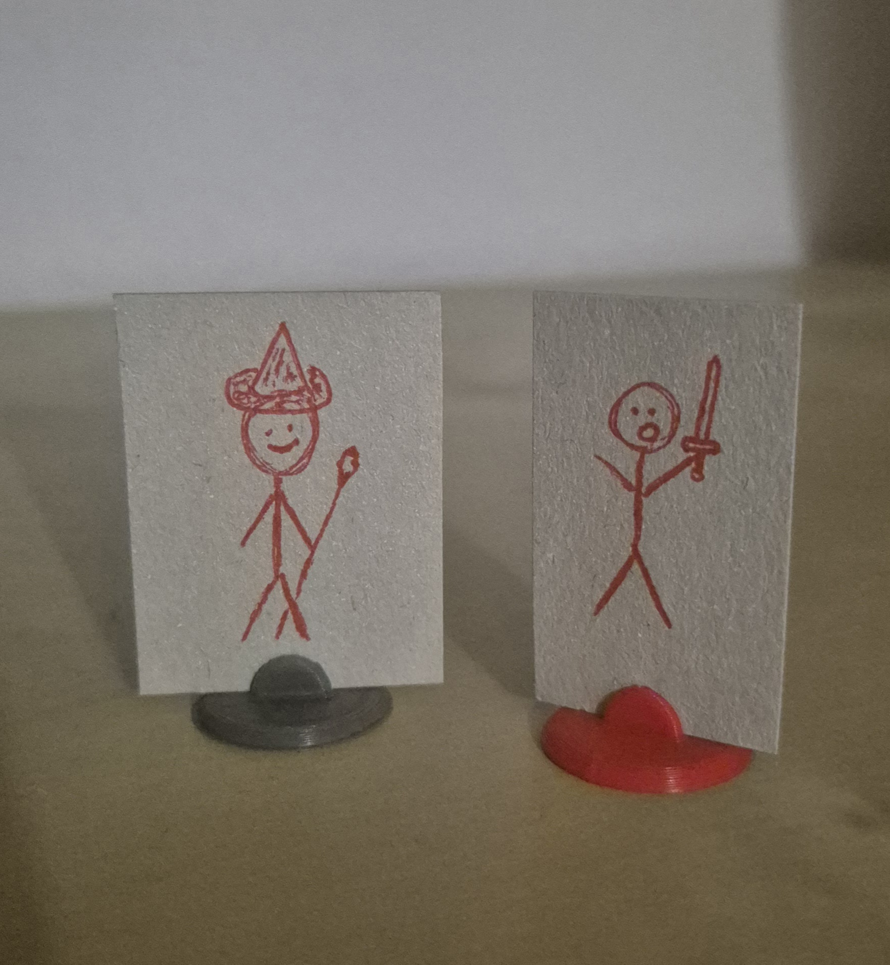 Paper figure stand/base - Standfuß für Papieraufsteller