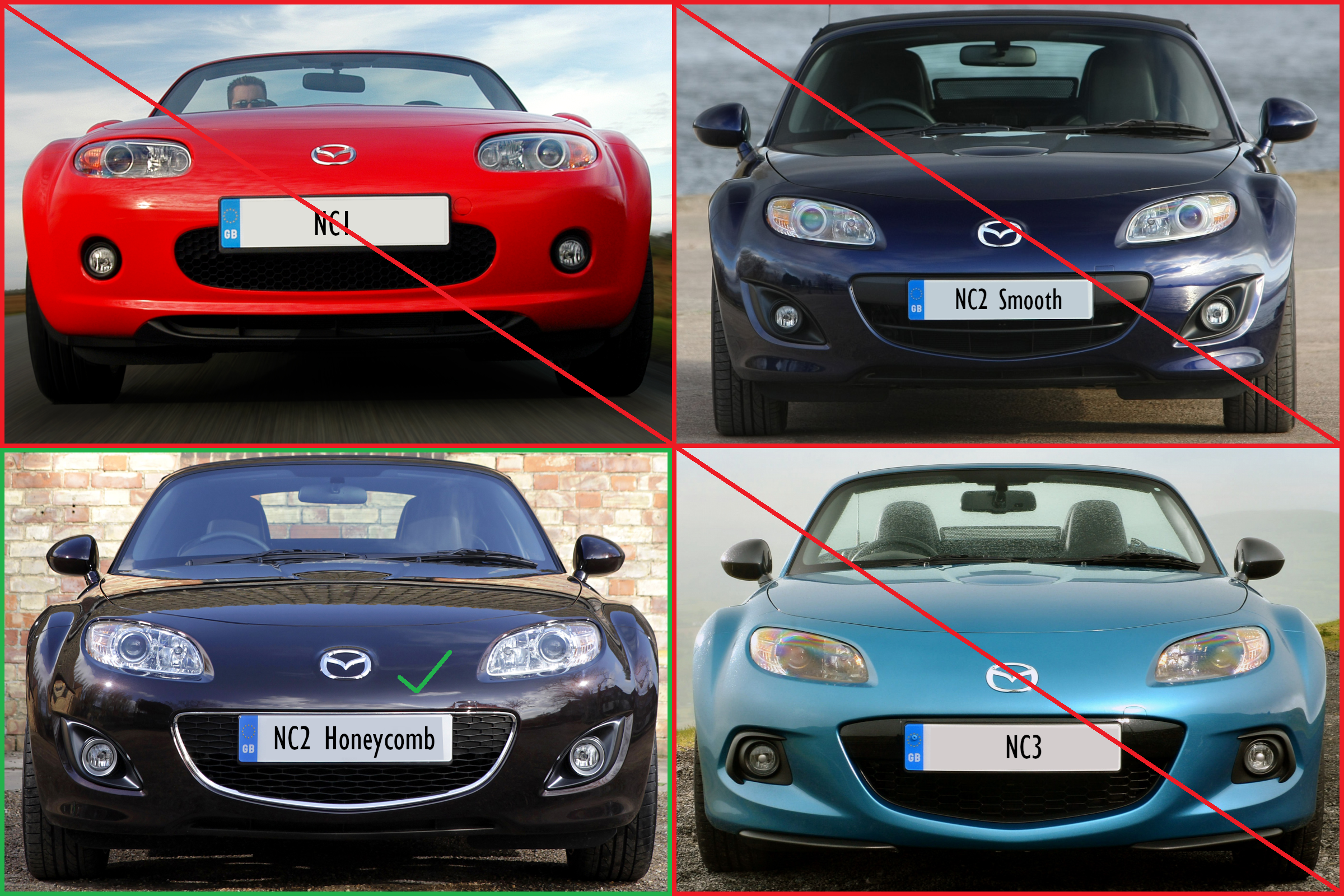 Vampire / Miata Fangs for Mazda MX-5 NC2 — miniatura 4
