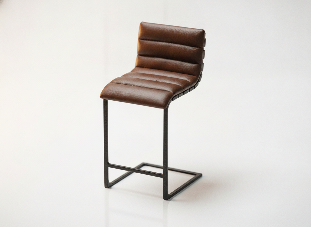 Oviedo Leather Stool Restoration Hardware