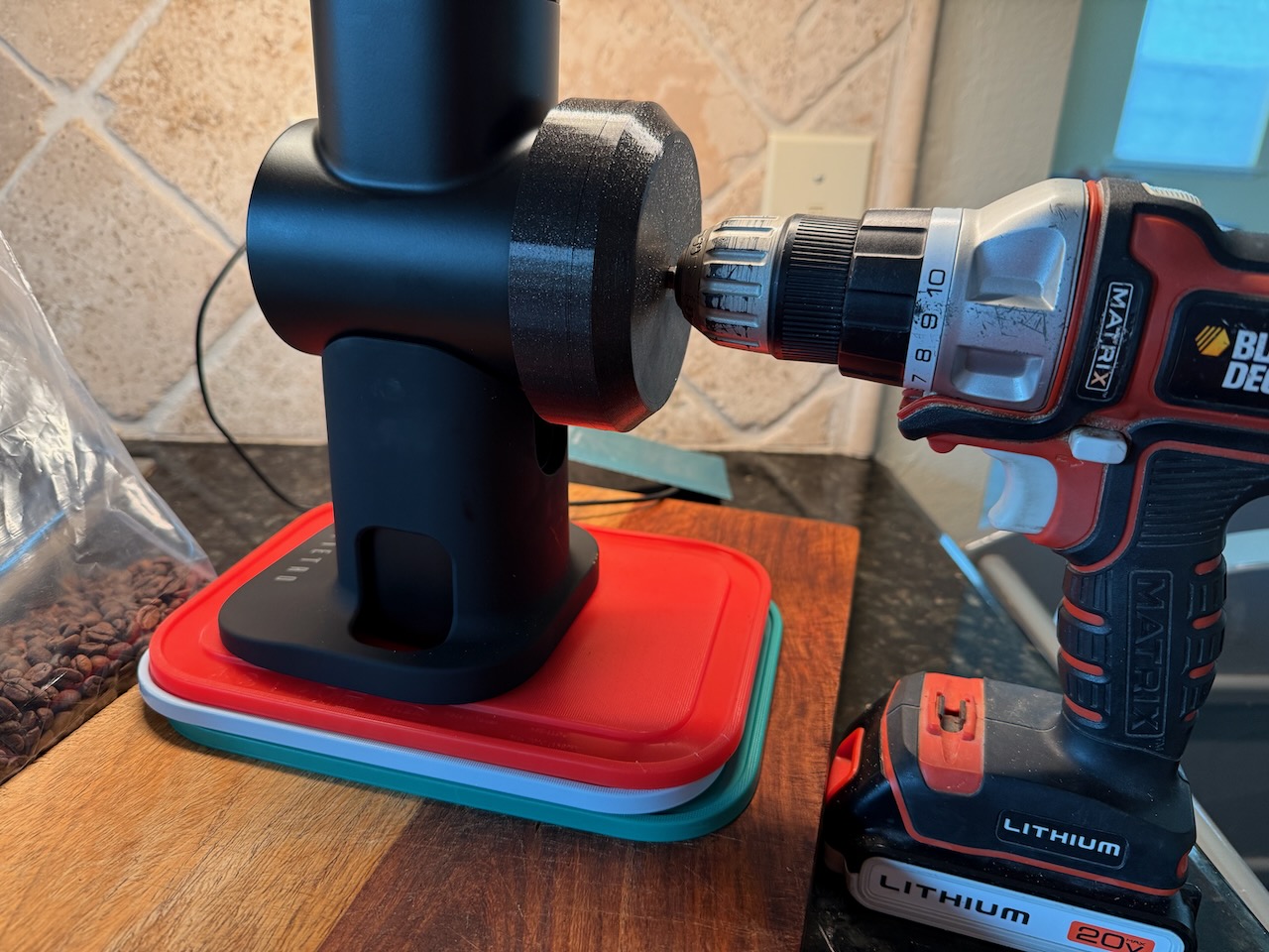 Pietro Grinder Handle to Drill Adapter (Remix of D on EAF Discord)