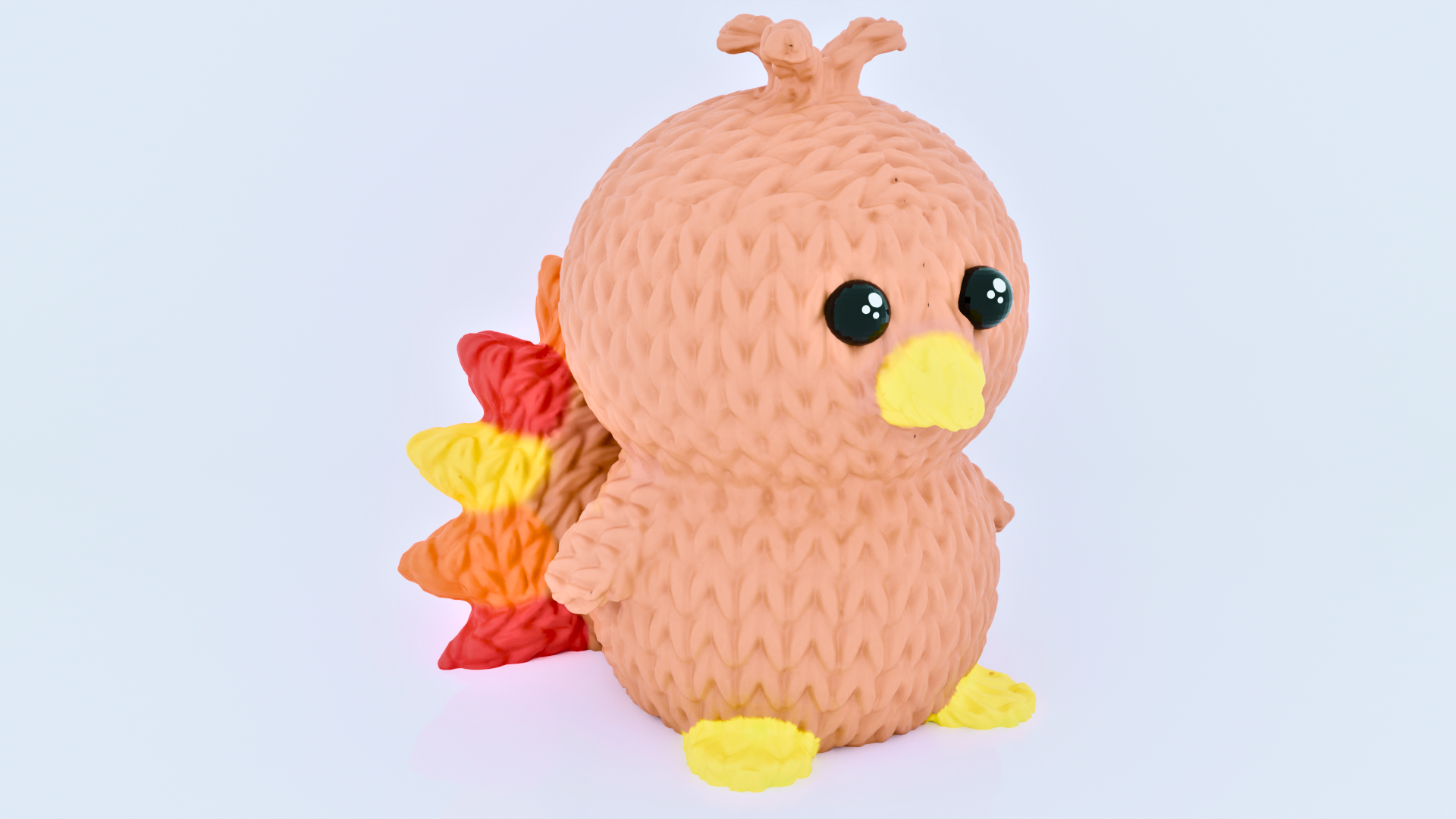 Cute Knitted Turkey Decoration