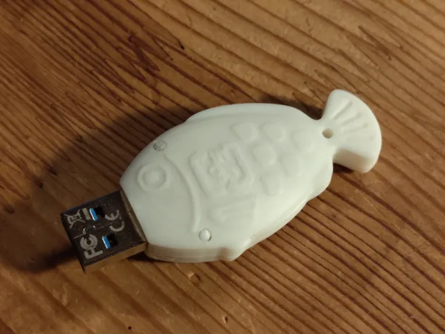 Soy sauce fish flash drive enclosure