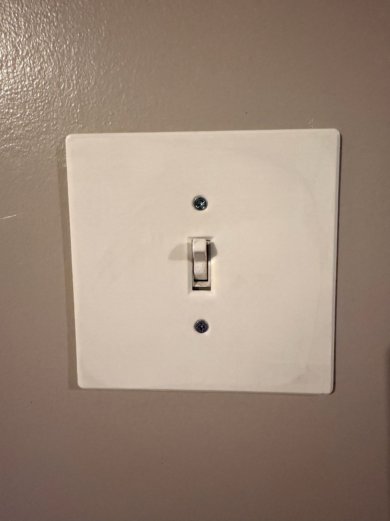 5 in light plate for a bloody great hole in the wall