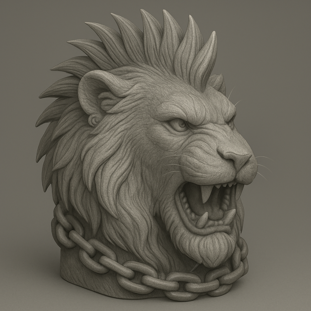 Lion punk style