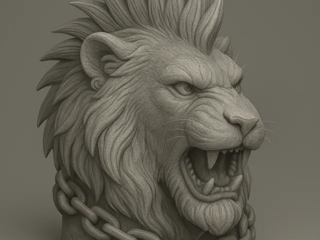 Lion punk style