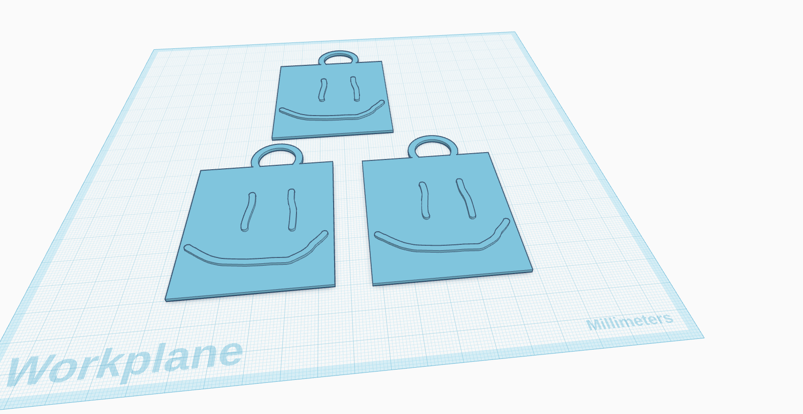 smile keychain