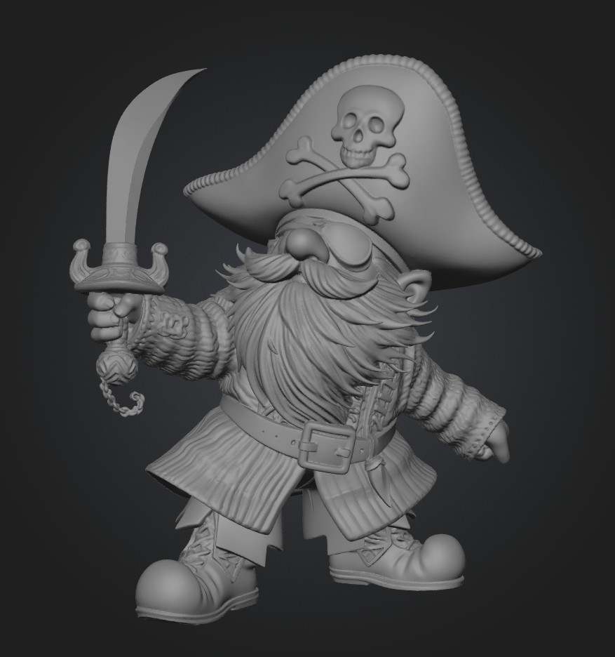 Pirate Gnome 3D model by Ded Makar