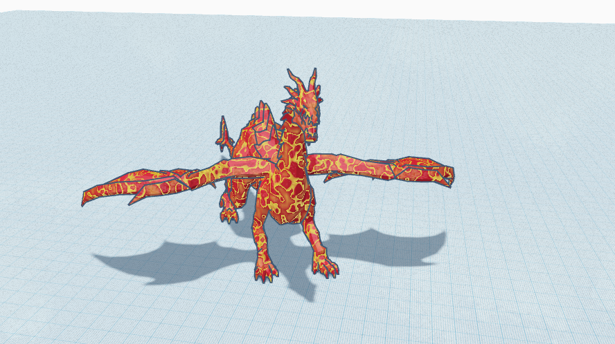 A lava Dragon
