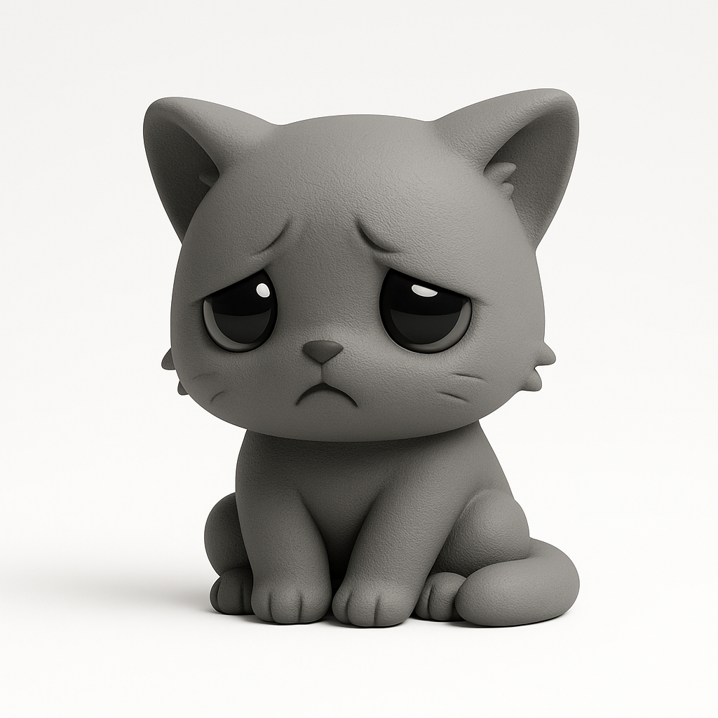 sad cat