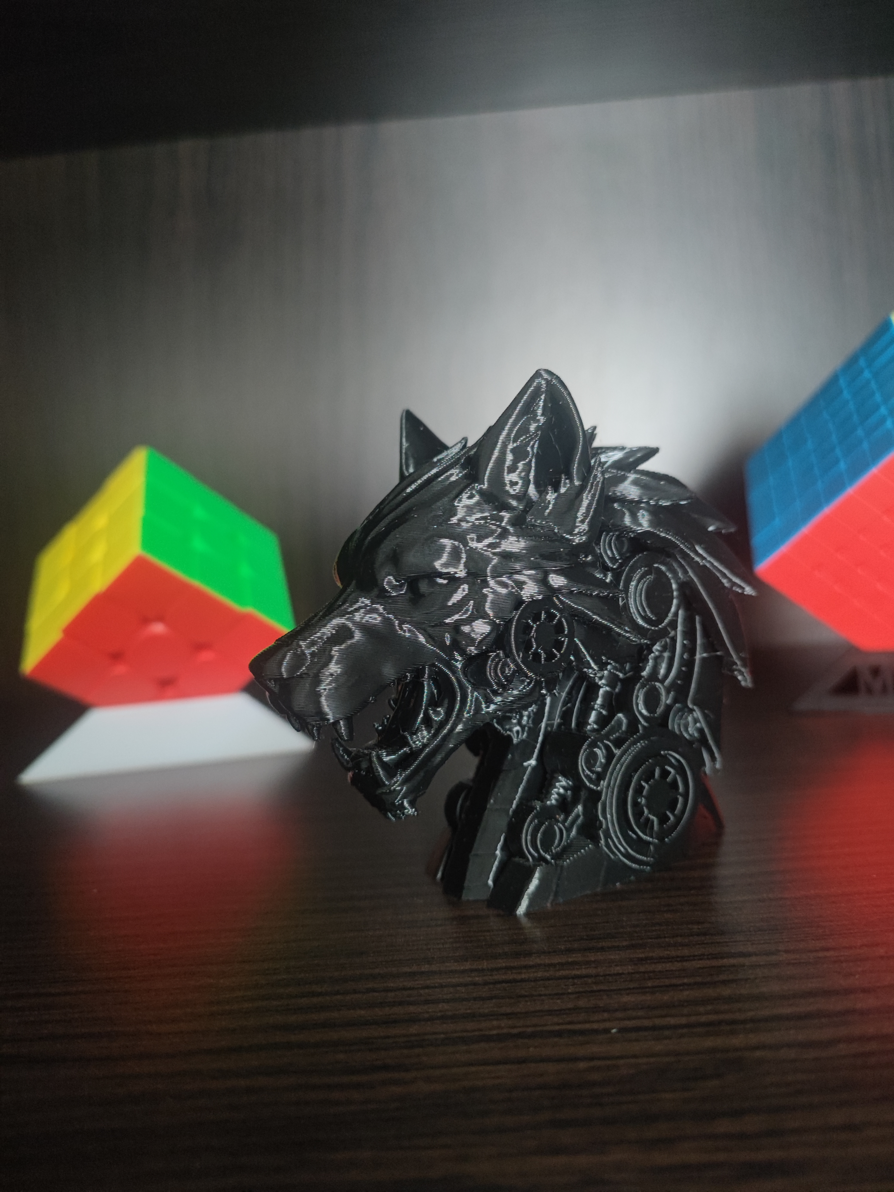 Miniatura 5 do modelo 3D Mecha wolf head