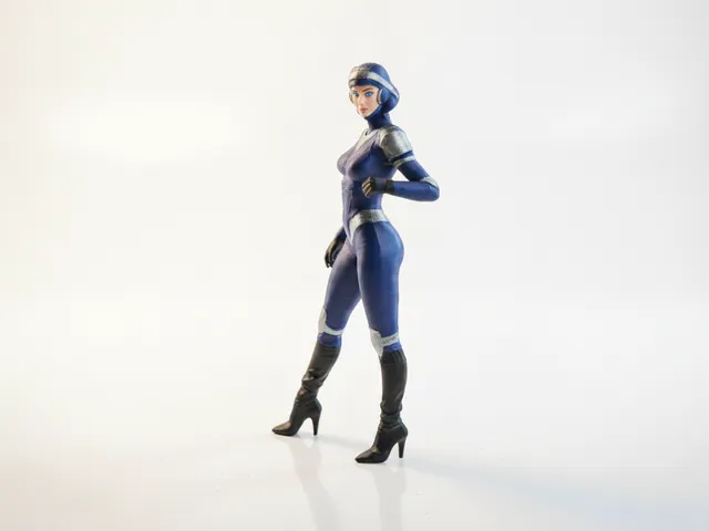 Futuristic Lady Sci-Fi Female Figurine 3D Printable