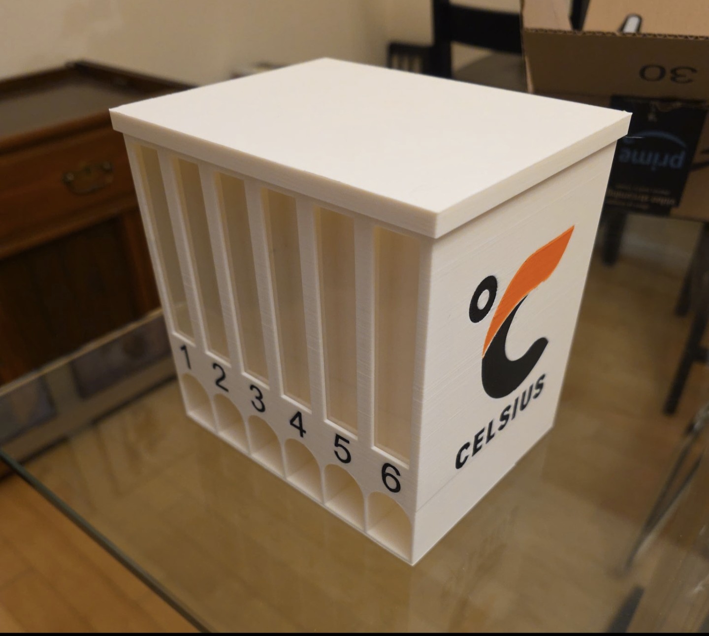 Celsius drink packet dispenser