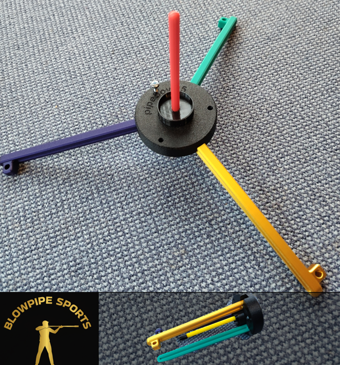 Blasrohr-Ständer/blowpipe stand/holder "pipeboy 25" Kaliber 10; 12; 16