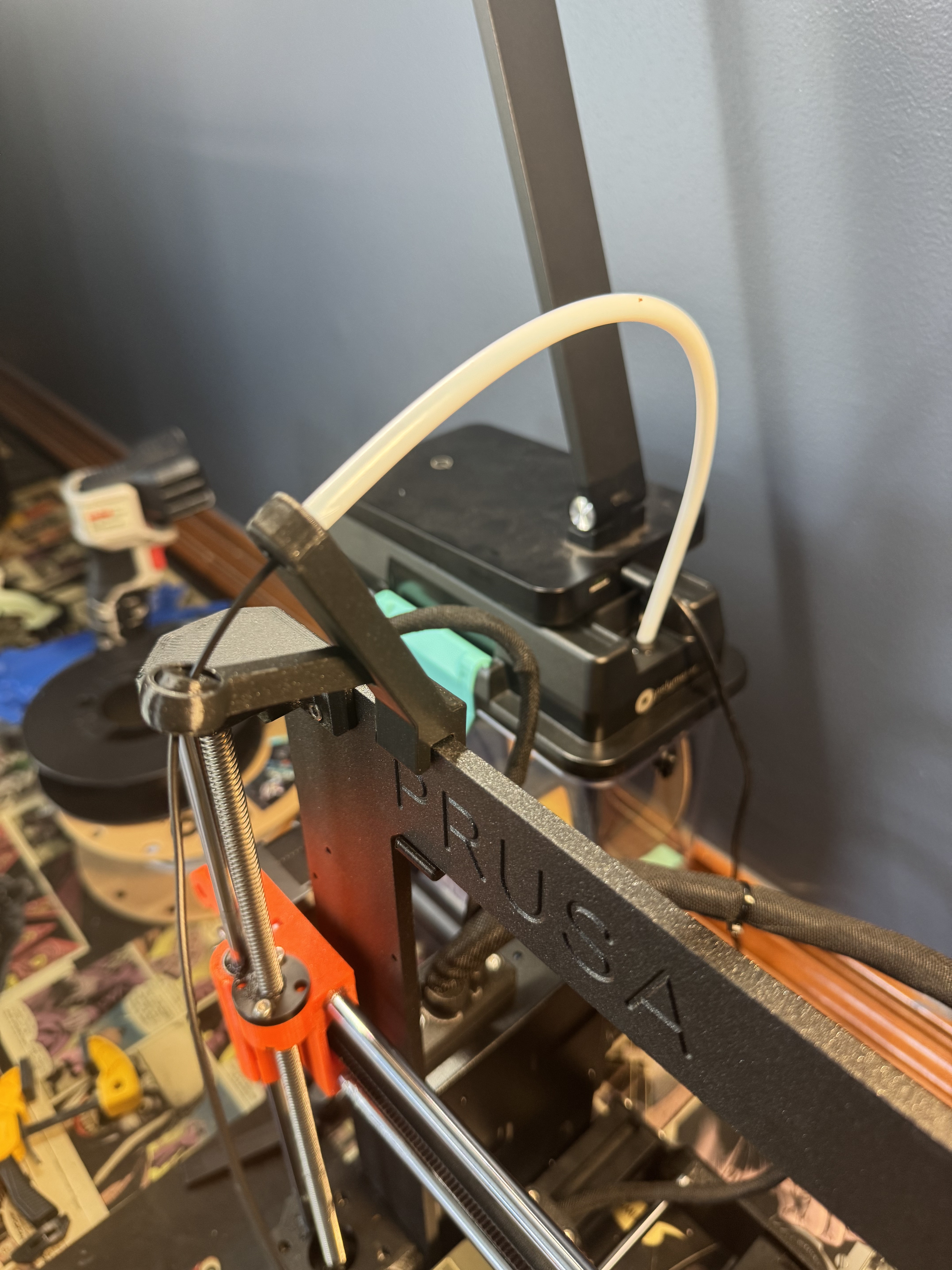 Filament Guide -MK4s to MK3 - PTFE and Swivel 3D model