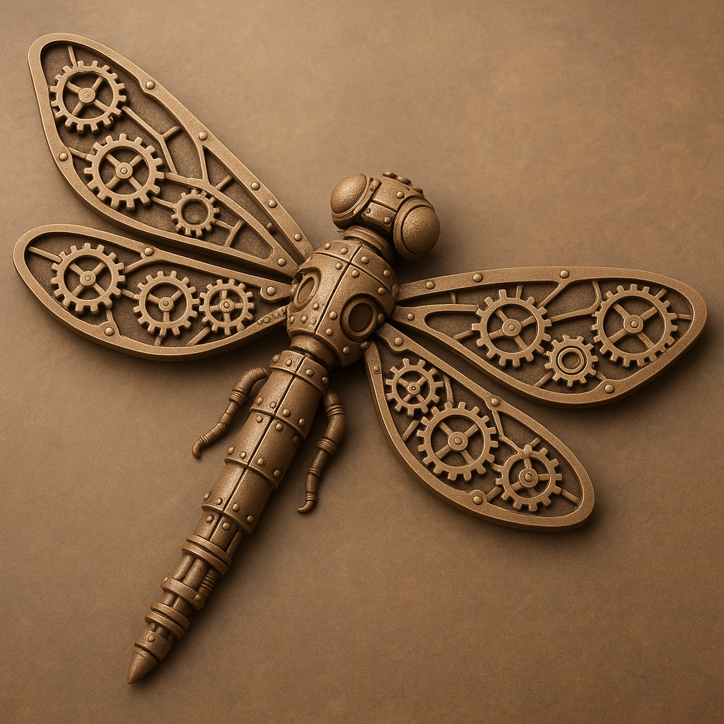 Steampunk Dragonfly Figurine