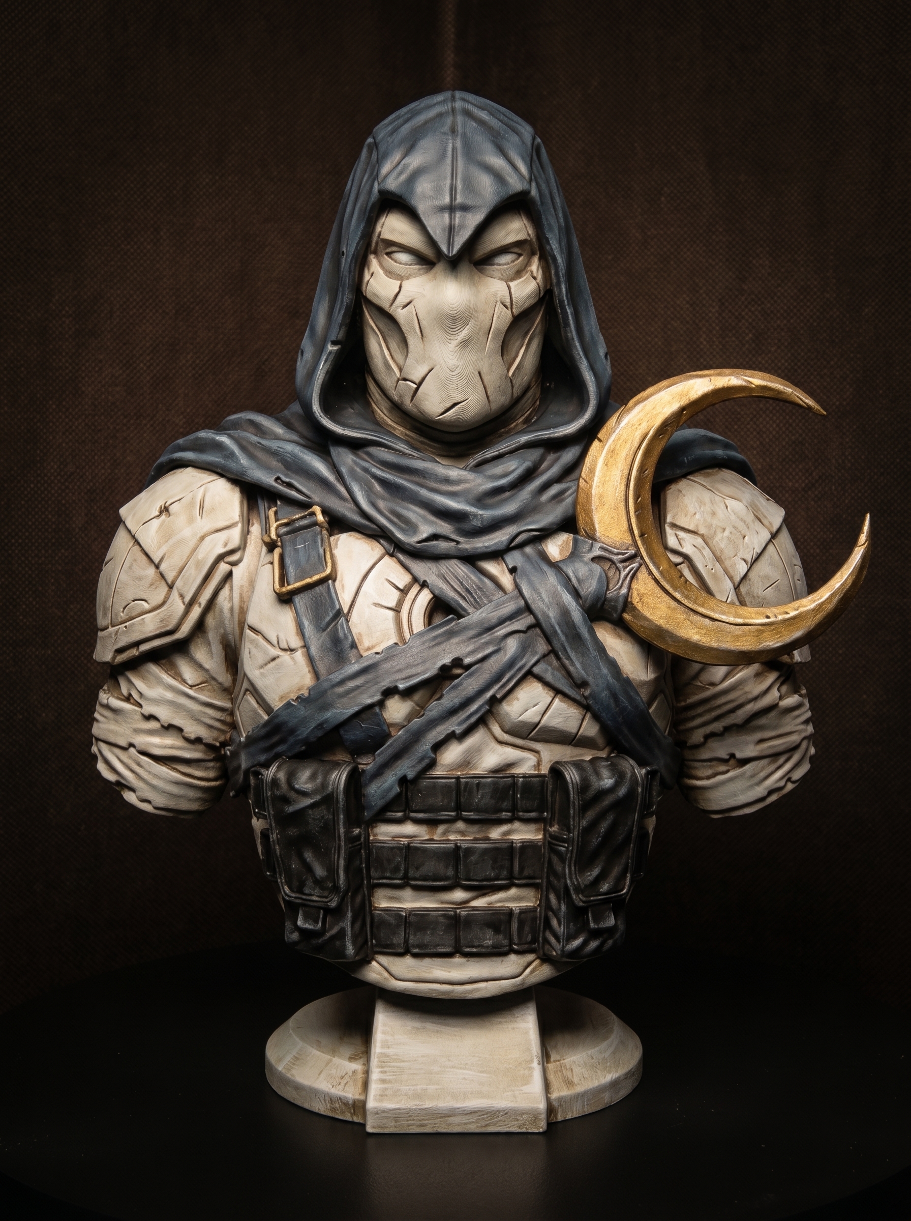 Moon Knight Bust STL | Superhero 3D Print | HighDetail