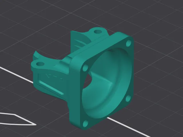 VzBot Goliath Hotend Fan Shroud 3010