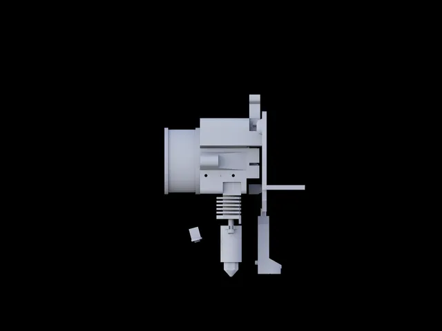 Neptune 4 Plus_Max Bare Extruder and Hotend Assembly Optimized - with Micro Swiss Flowtech hotend
