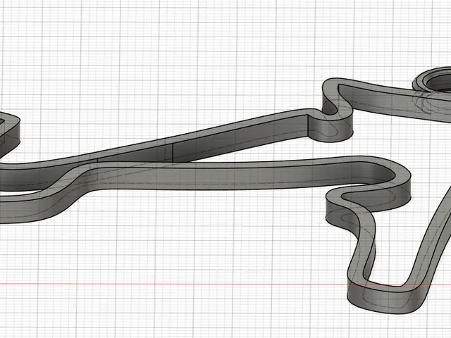 F1 Zandvoort track keychain