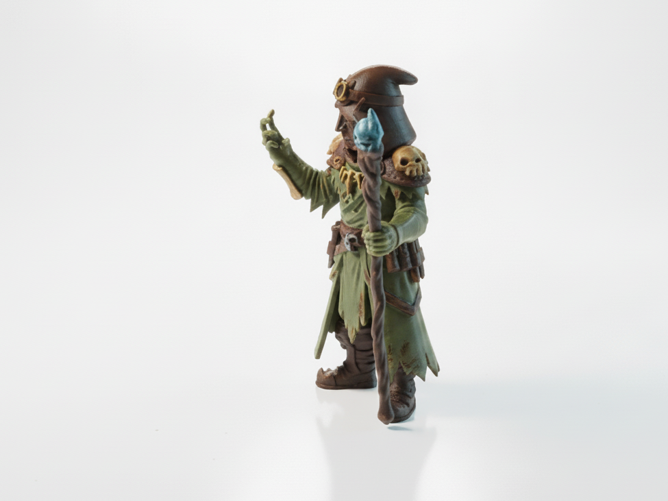 Bone Warlock Figurine Fantasy 3D Printable