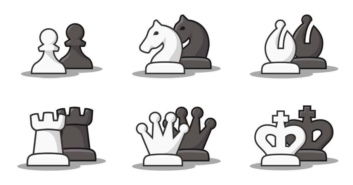 All ches pieces