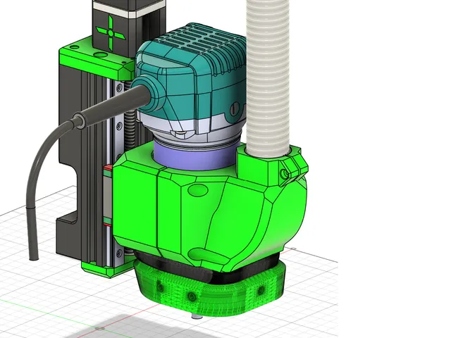 E3CNC integrated vacuum port