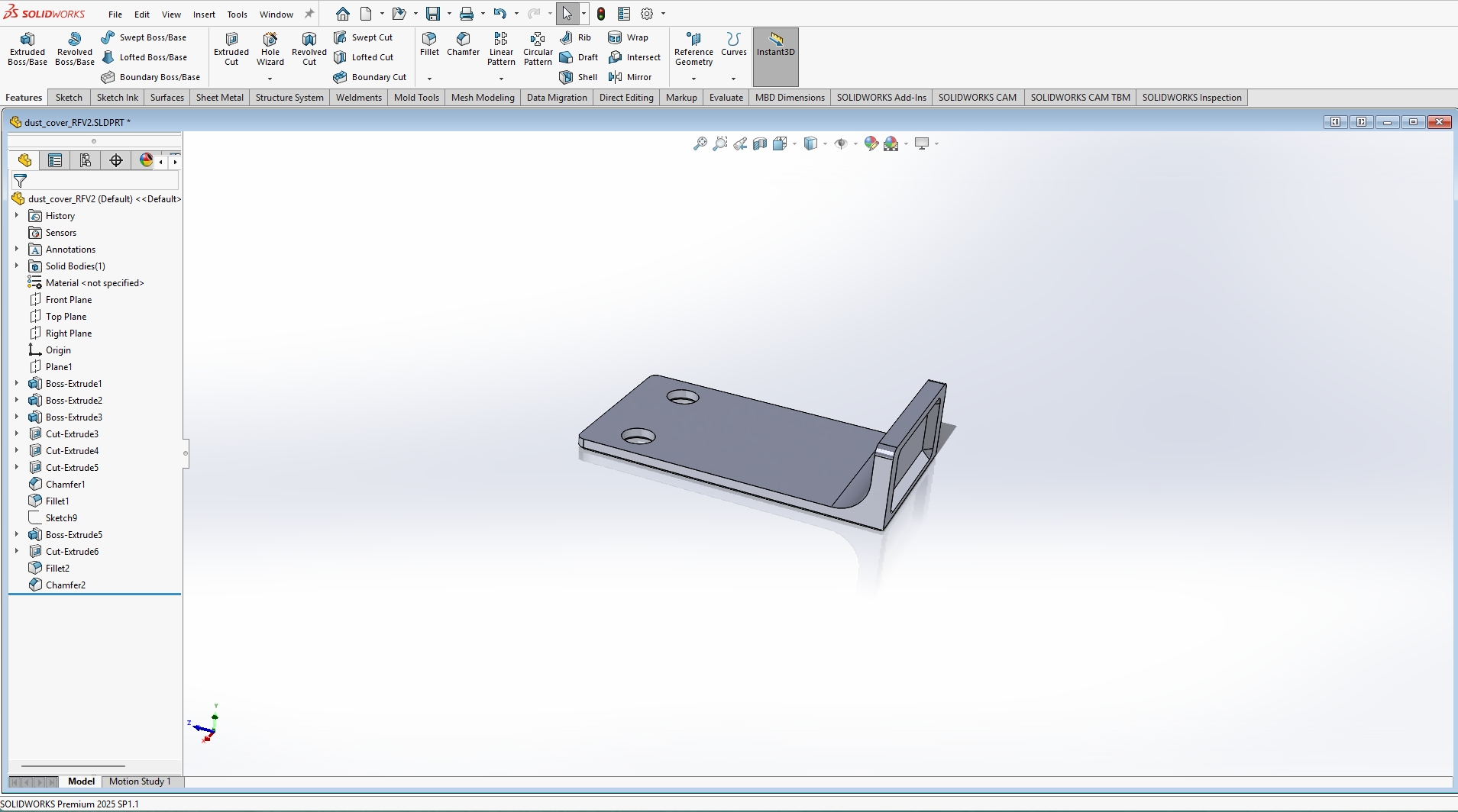Miniatura 2 do modelo 3D Modified Bed Debris Shield for Elegoo Centauri Carbon