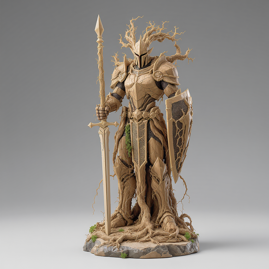 Root-Armored Elf Guardian