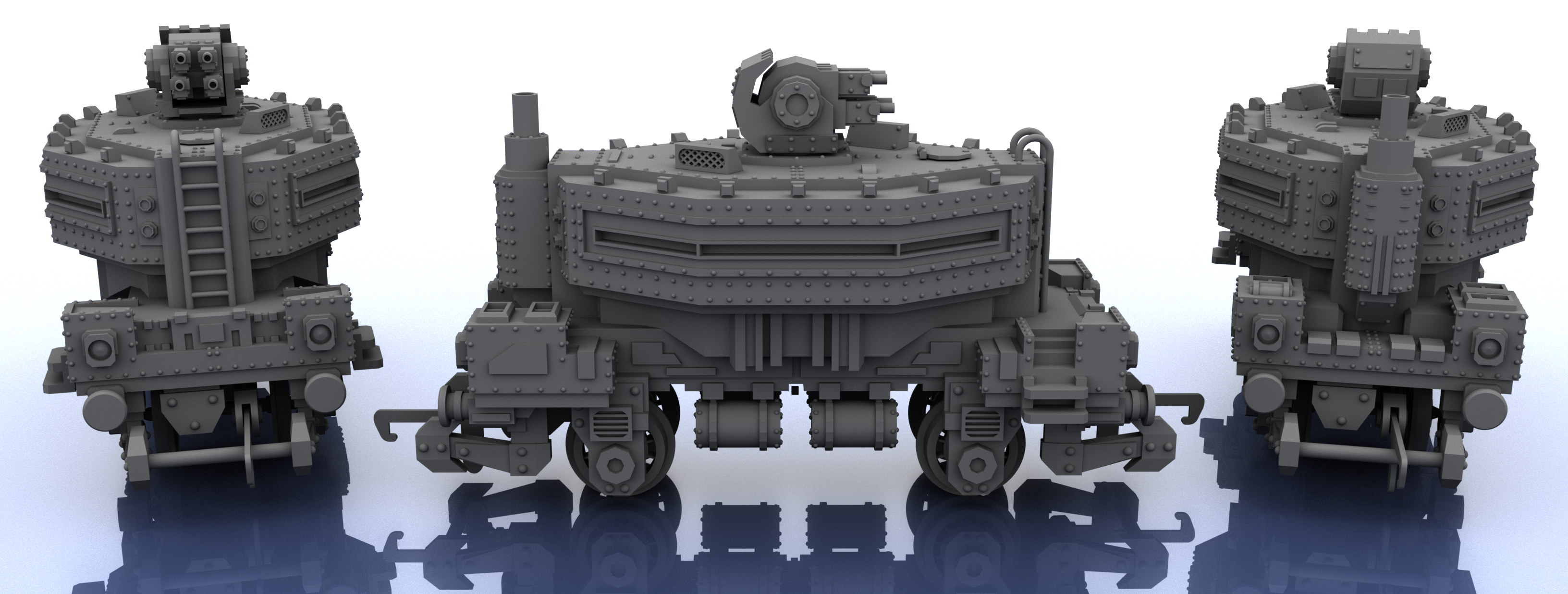 OO Scale Train - Single + AA - Warhammer Style
