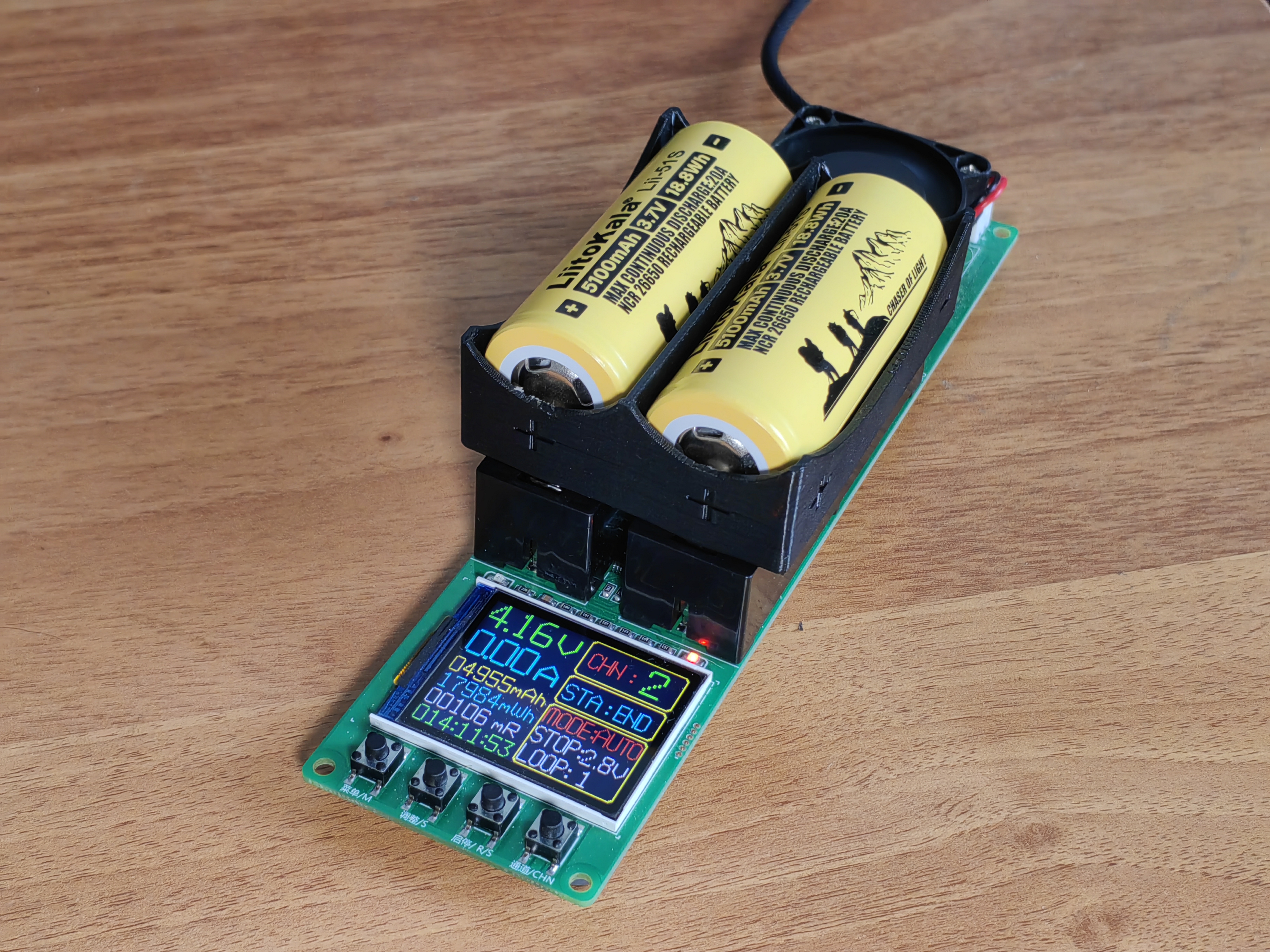 26650 battery holder and adapter to 18650 charger