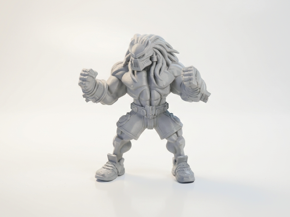 Buff Predator Figurine Muscular Character 3D Printable