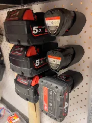 Milwaukee M12 battery pegboard mount