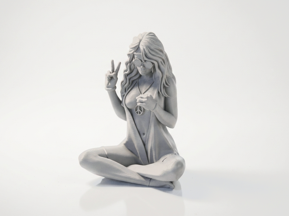 Cool Girl Figurine Female Figure 3D Printable