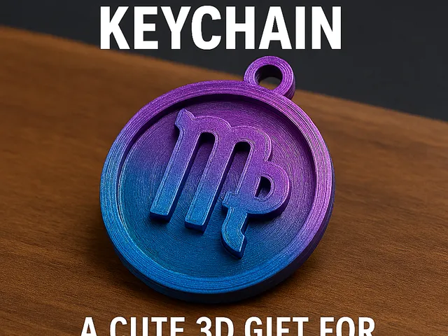 Virgo Zodiac Keychain – A Cute 3D Gift for Astrology Lovers
