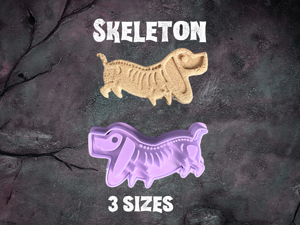 Sausage Dog Skeleton Cutter