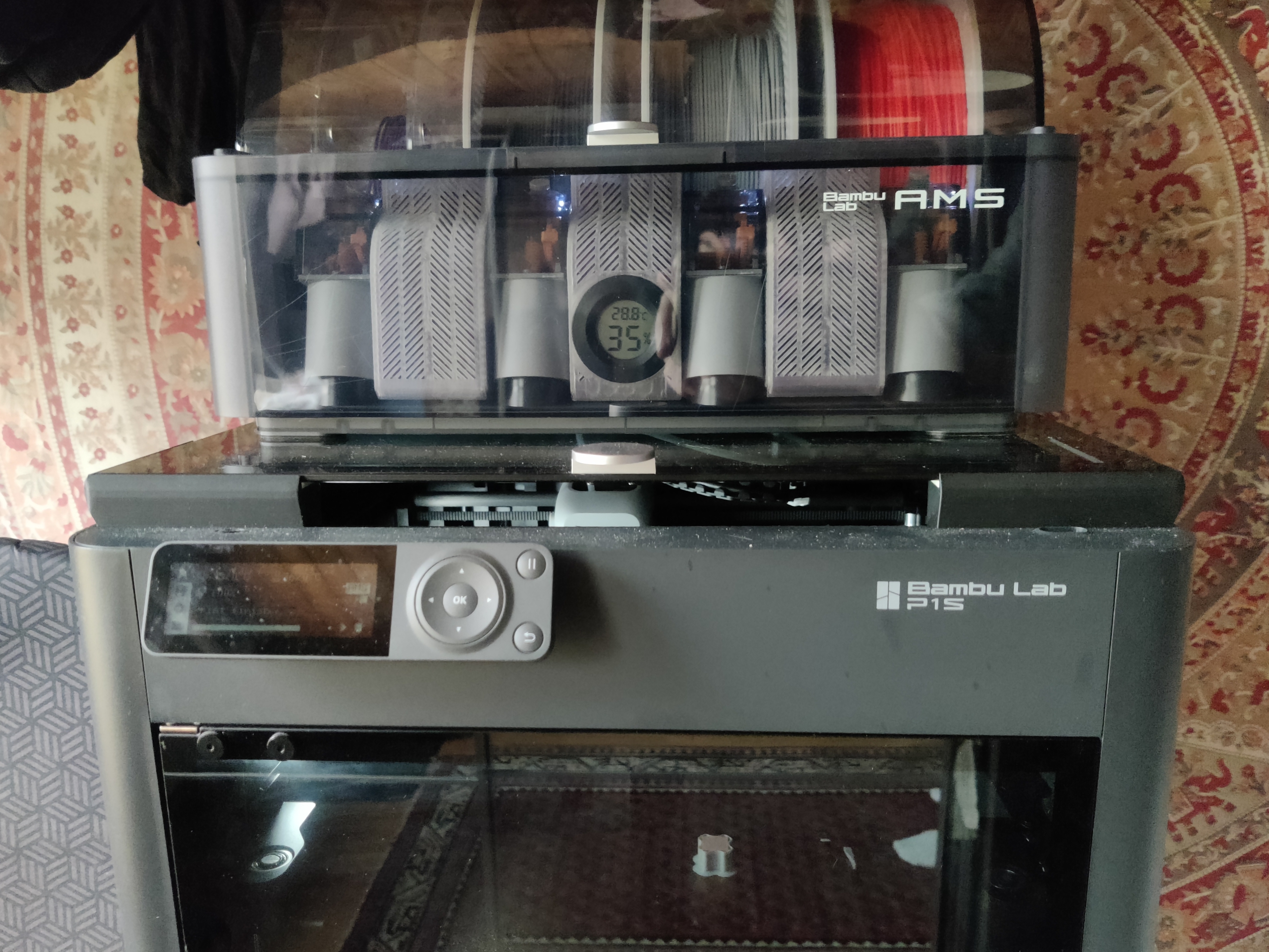 P1S top lid risers with TPU cushions