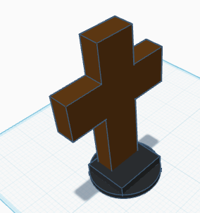 Cross on stand