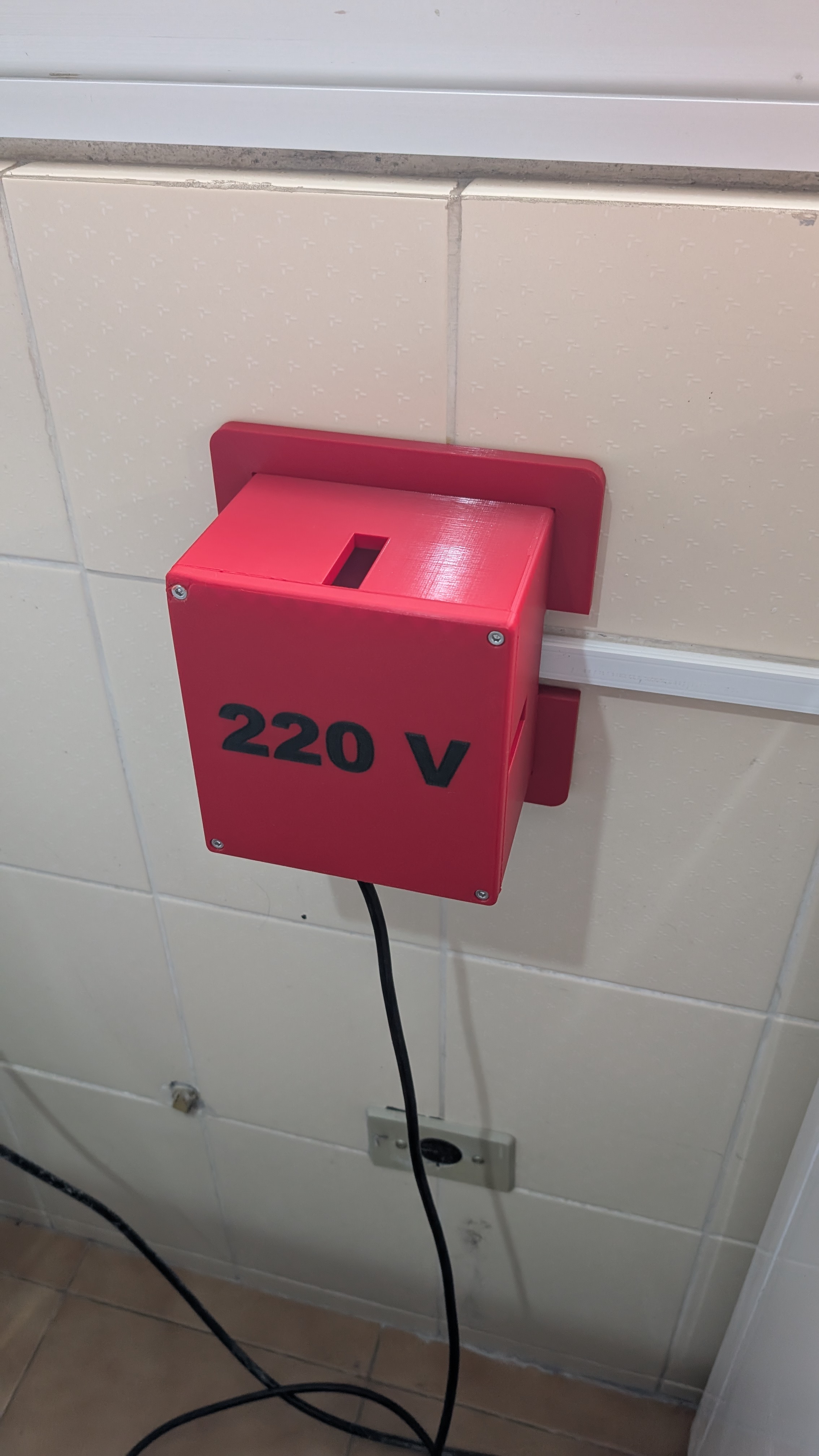 220V Power Outlet Safety Cover – Screw-Mounted Foolproof Protector
