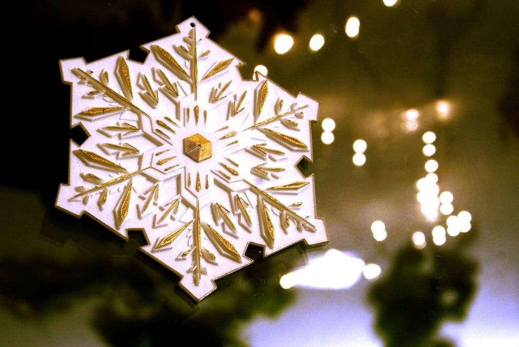Snowflake Ornament 3D model by Bethany Weeks