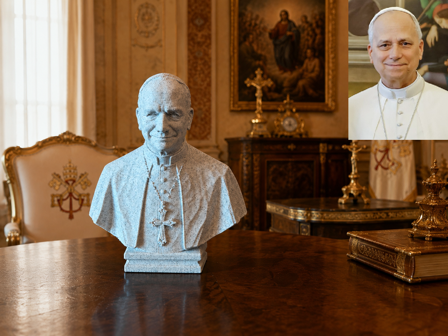 Pope Leo XIV (Robert Francis Prevost) – Bust